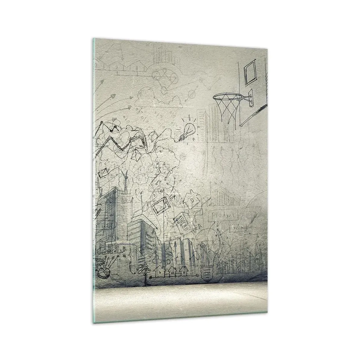 Glass picture - My Wonderful City Life - 80x120 cm