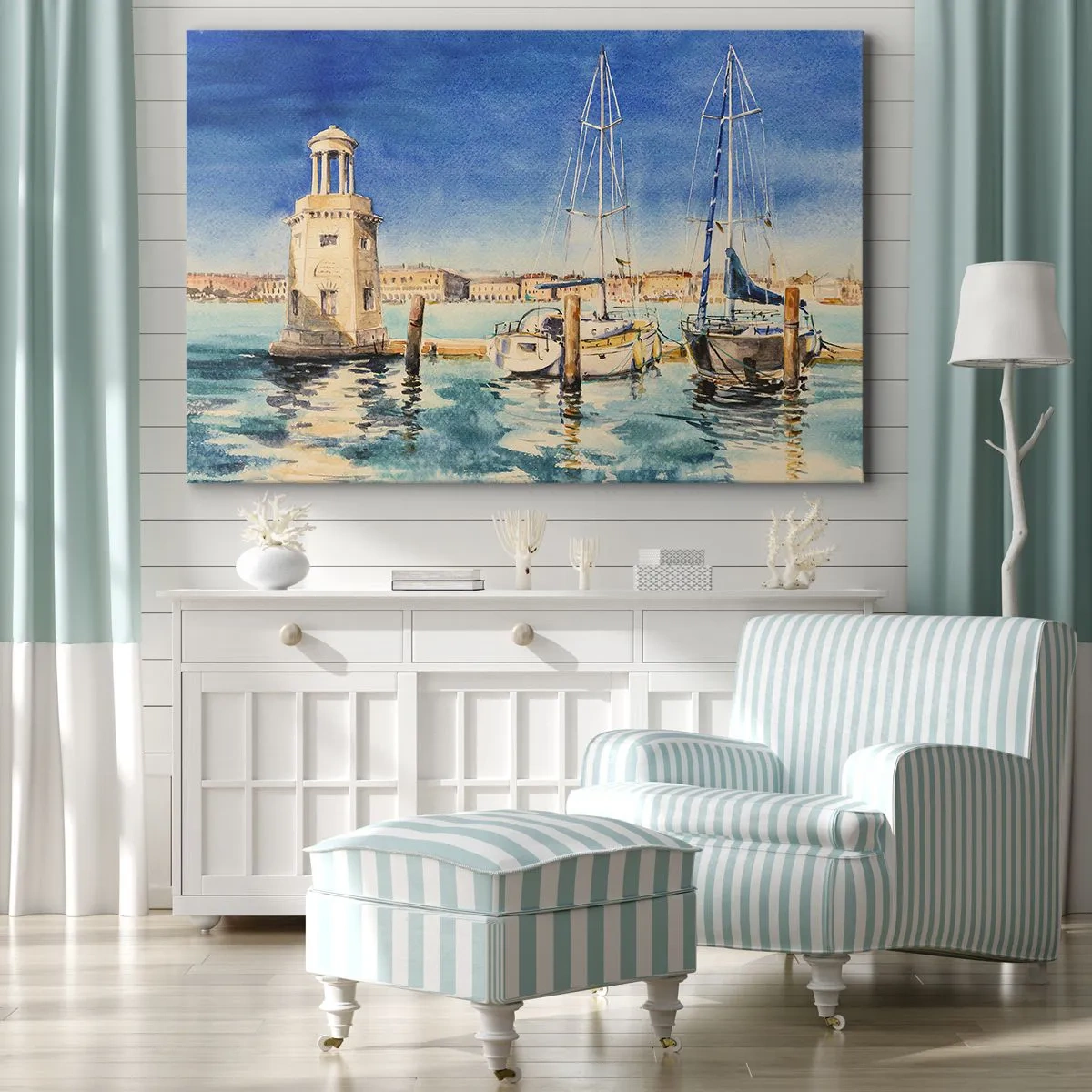 Canvas picture - Sunny Lagoon - 120x80 cm