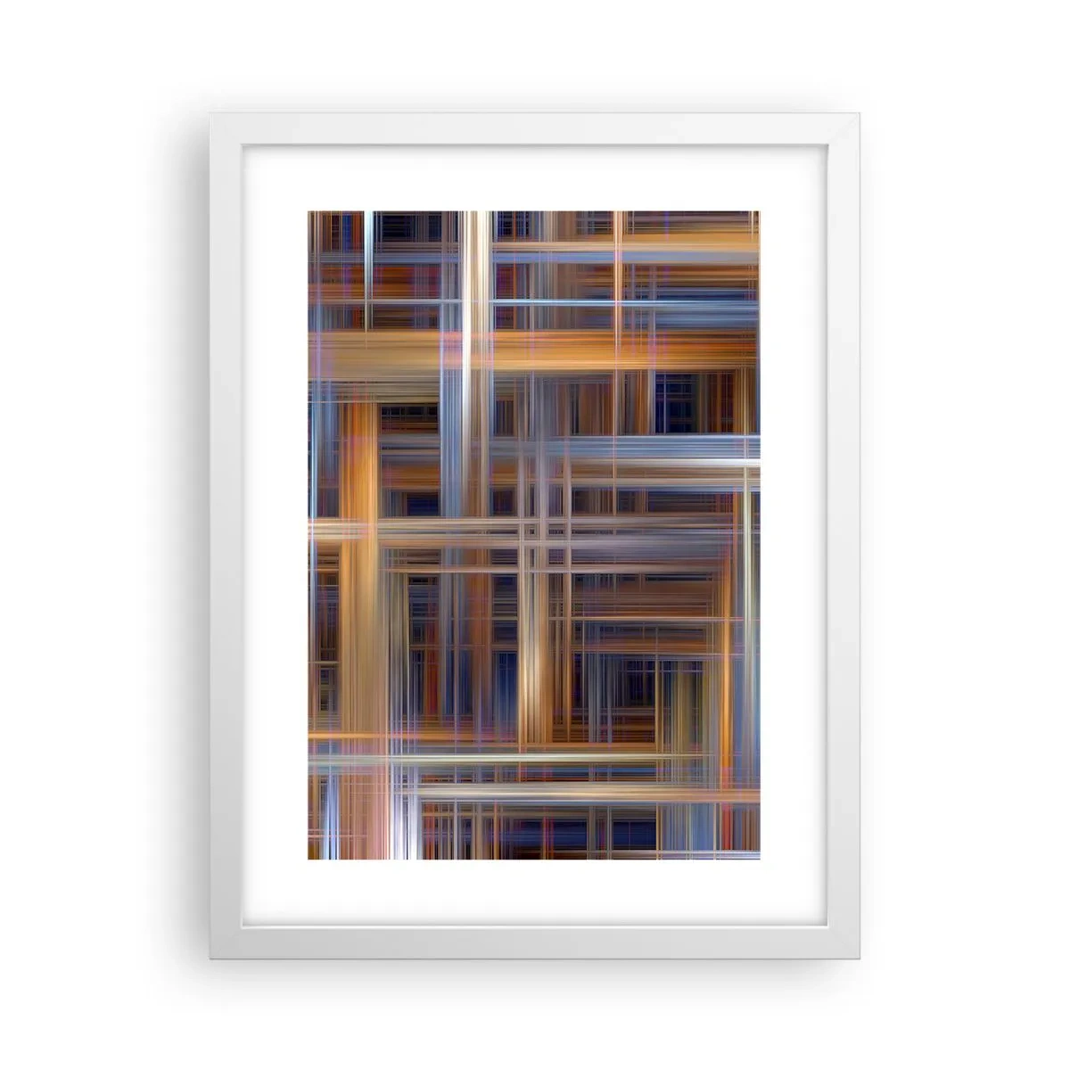 Poster in white frmae - Light Woven - 30x40 cm