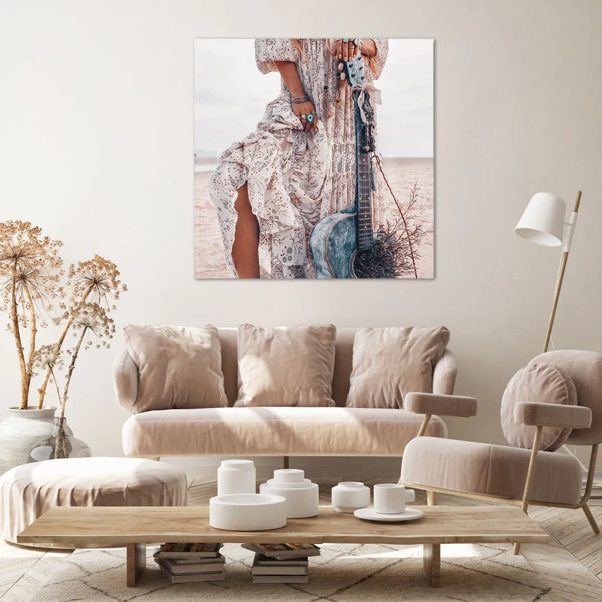 Canvas picture - Flower Chidlren on their Way - 70x70 cm