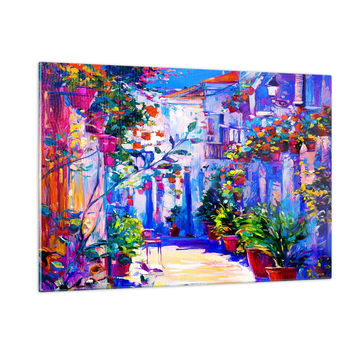 Glass picture - Impression - Italian Alley - 120x80 cm