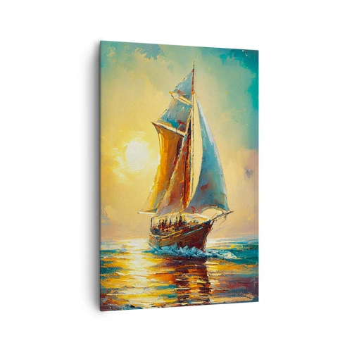 Canvas picture - Under Full Sails - 80x120 cm
