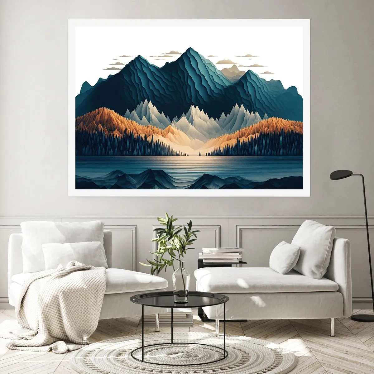Poster - Perfect Mountain Landscape - 40x30 cm