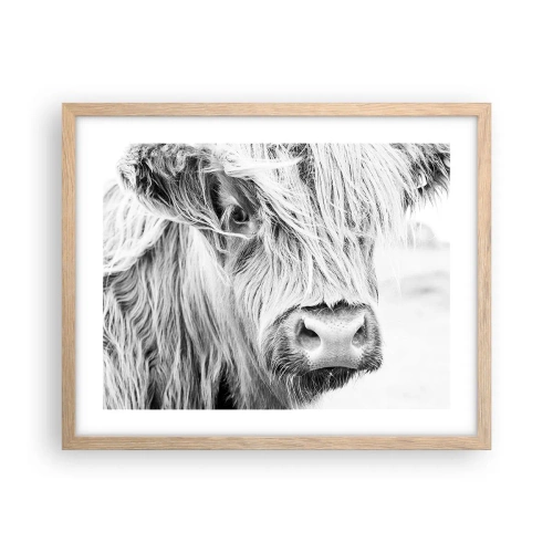 Poster in light oak frame - Scottish Wilderness - 50x40 cm