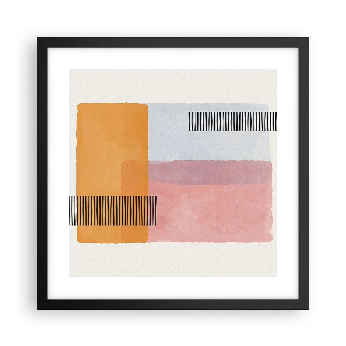 Poster in black frame - From Corner to Corner - 40x40 cm