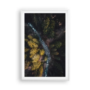 Poster in white frmae - Fast and Faster - 61x91 cm