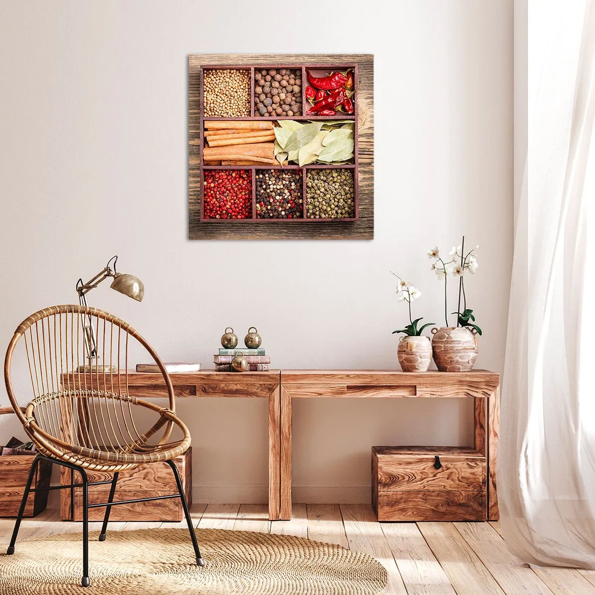 Canvas picture - Order of Shapes, Bunch of Aromas - 50x50 cm