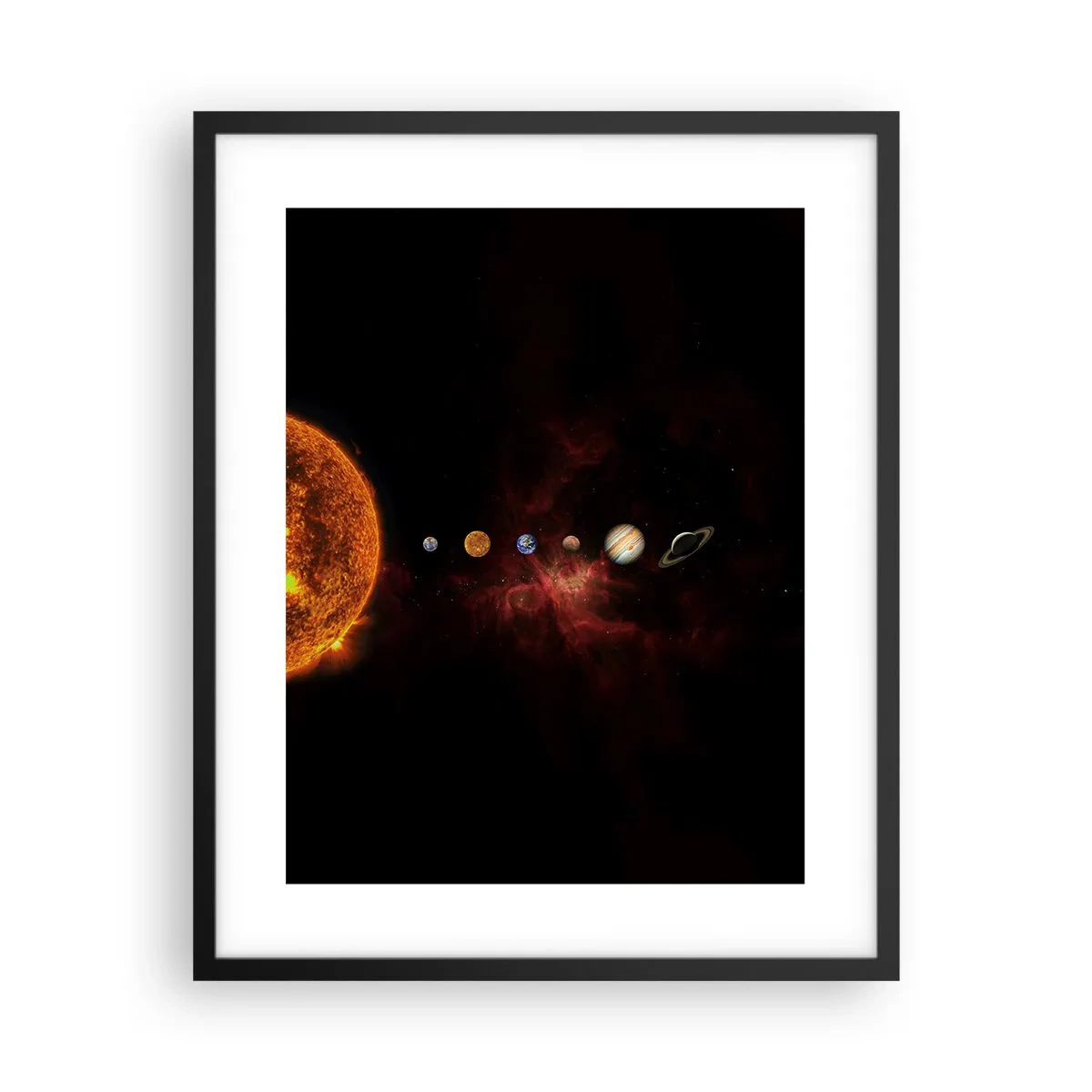 Poster in black frame - Our Neighbourhood - 40x50 cm