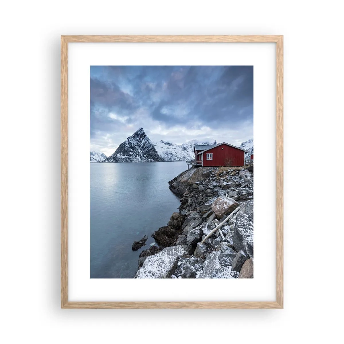 Poster in light oak frame - Scandinavian Retreat - 40x50 cm