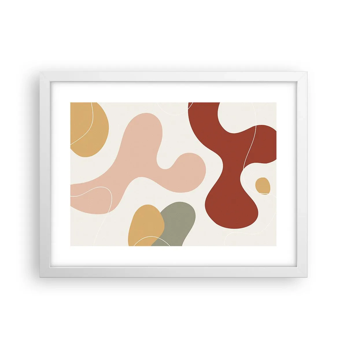 Poster in white frmae - Doodles - 40x30 cm