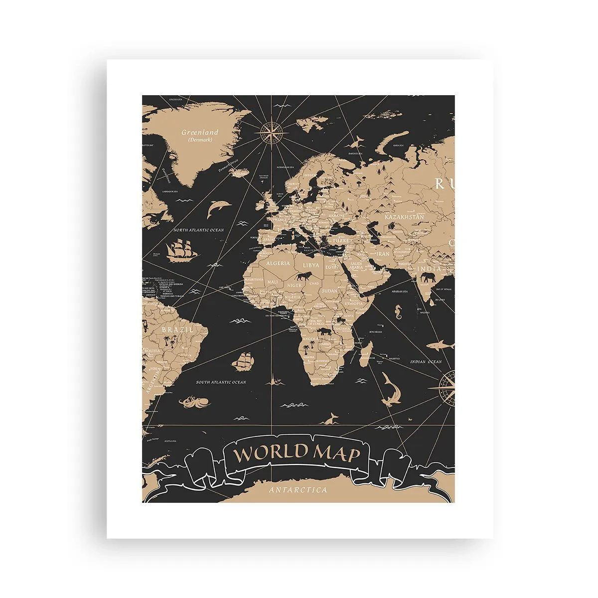 Poster - Borders of My World - 40x50 cm