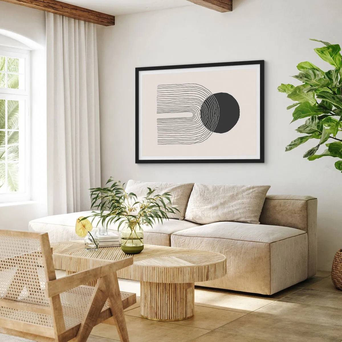 Poster in black frame - Trembling and Certainty - 70x50 cm