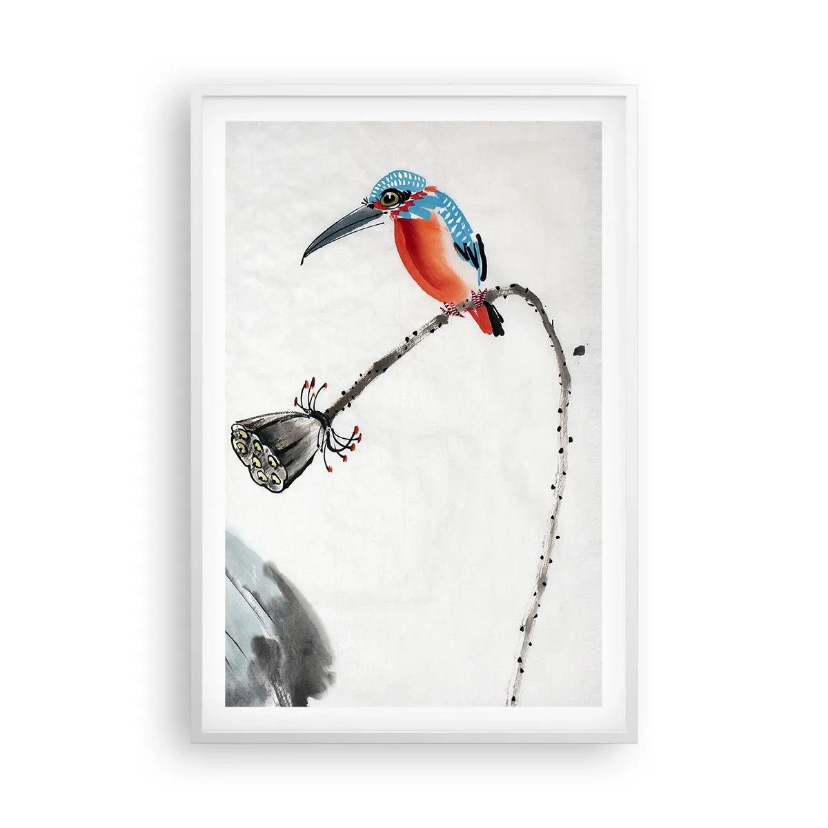 Poster in white frmae - Life of a Meadow - 61x91 cm