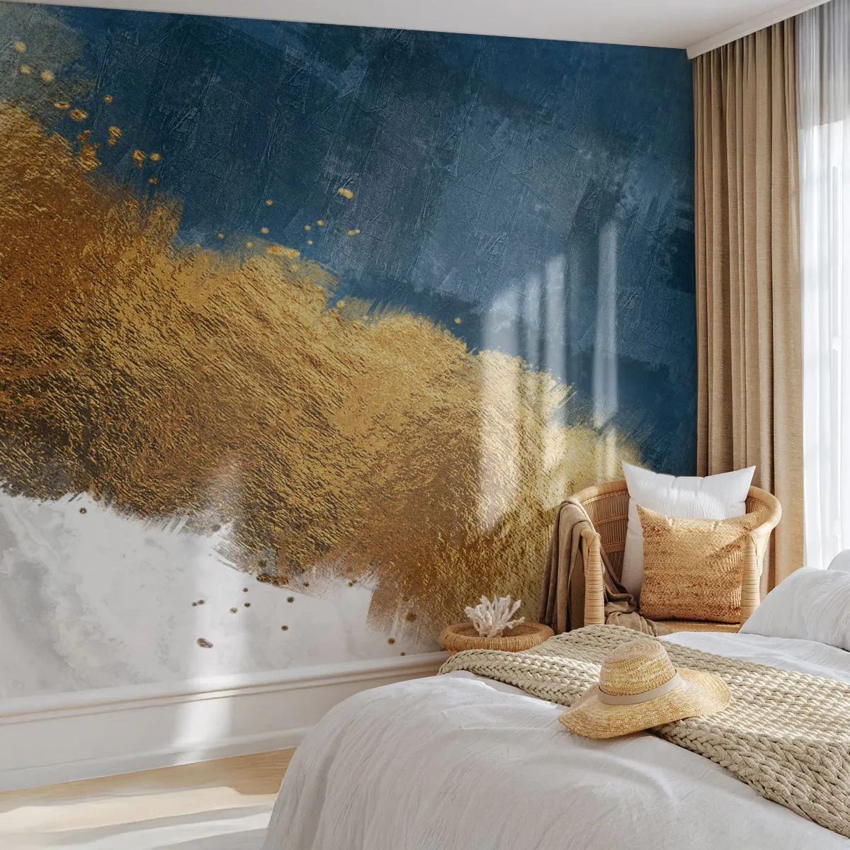 Photo Wallpaper Standard Eco - Colours of Summer - Art Deco, Piece, Modern - 500x350 cm