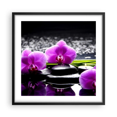 Poster in black frame - Drowning in Peace and Quiet - 50x50 cm