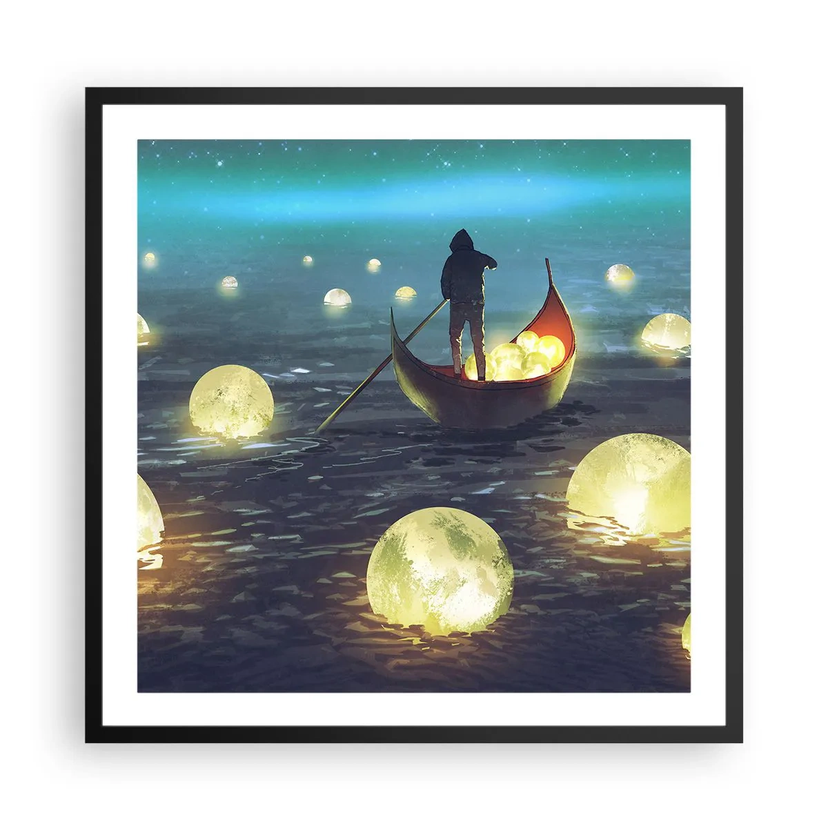 Poster in black frame - Things that Philosophers Did Not Dream About - 60x60 cm