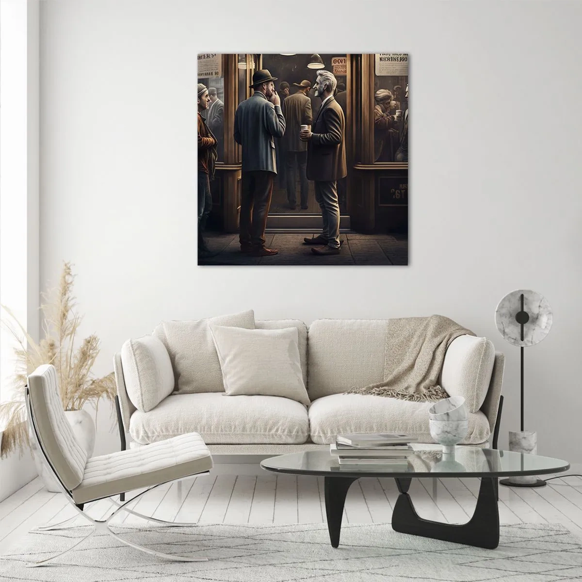 Glass picture - Good Time of the Day - 70x70 cm