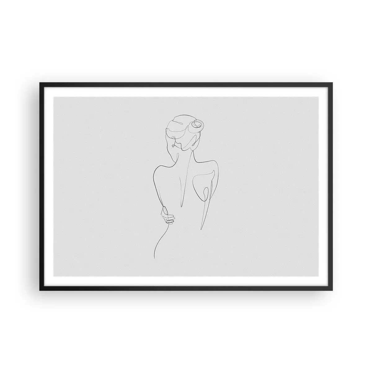 Poster in black frame - Music of the Body - 100x70 cm