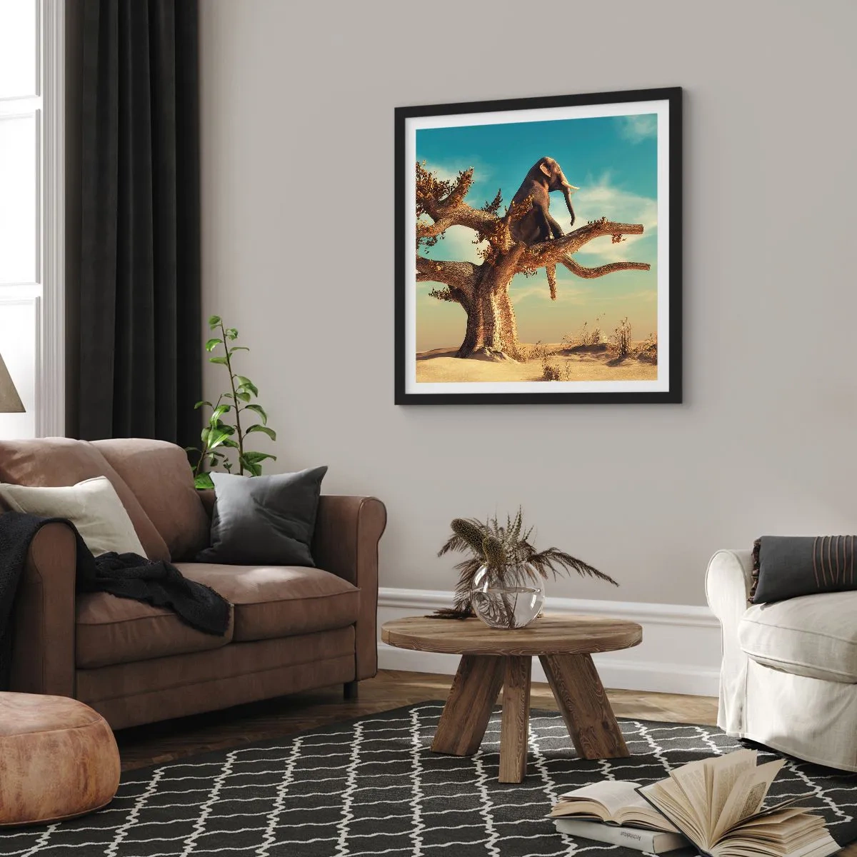 Poster in black frame - New Point of View - 50x50 cm