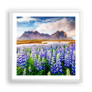 Poster in white frmae - Strength and Severity next to Sweetness - 50x50 cm