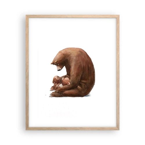 Poster in light oak frame - Sweet Dreams, Kids - 40x50 cm