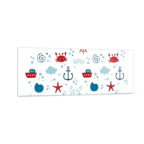 Glass picture - Sea Tale - 140x50 cm