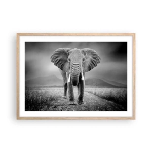Poster in light oak frame - Welcoming of the Host - 70x50 cm