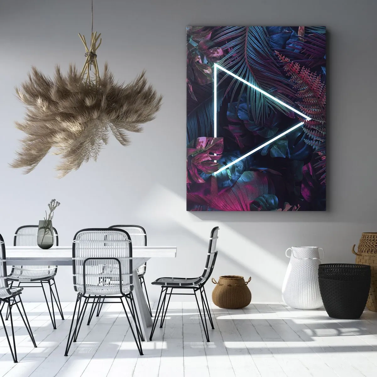 Canvas picture - Disco Style Garden - 50x70 cm
