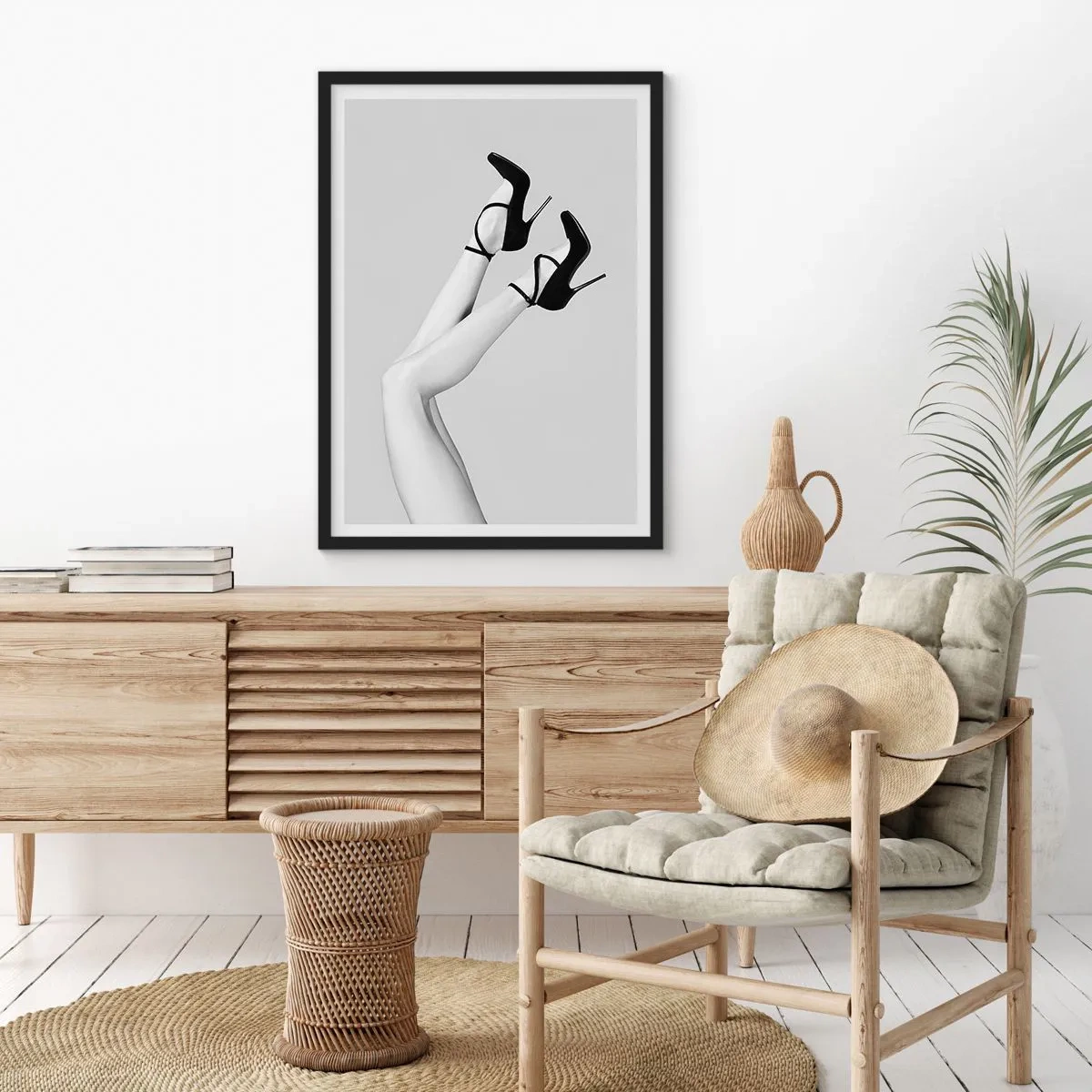 Poster in black frame - Upside Down - 40x50 cm
