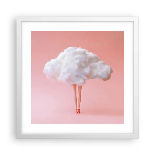 Poster in white frmae - Sweet Promise - 40x40 cm