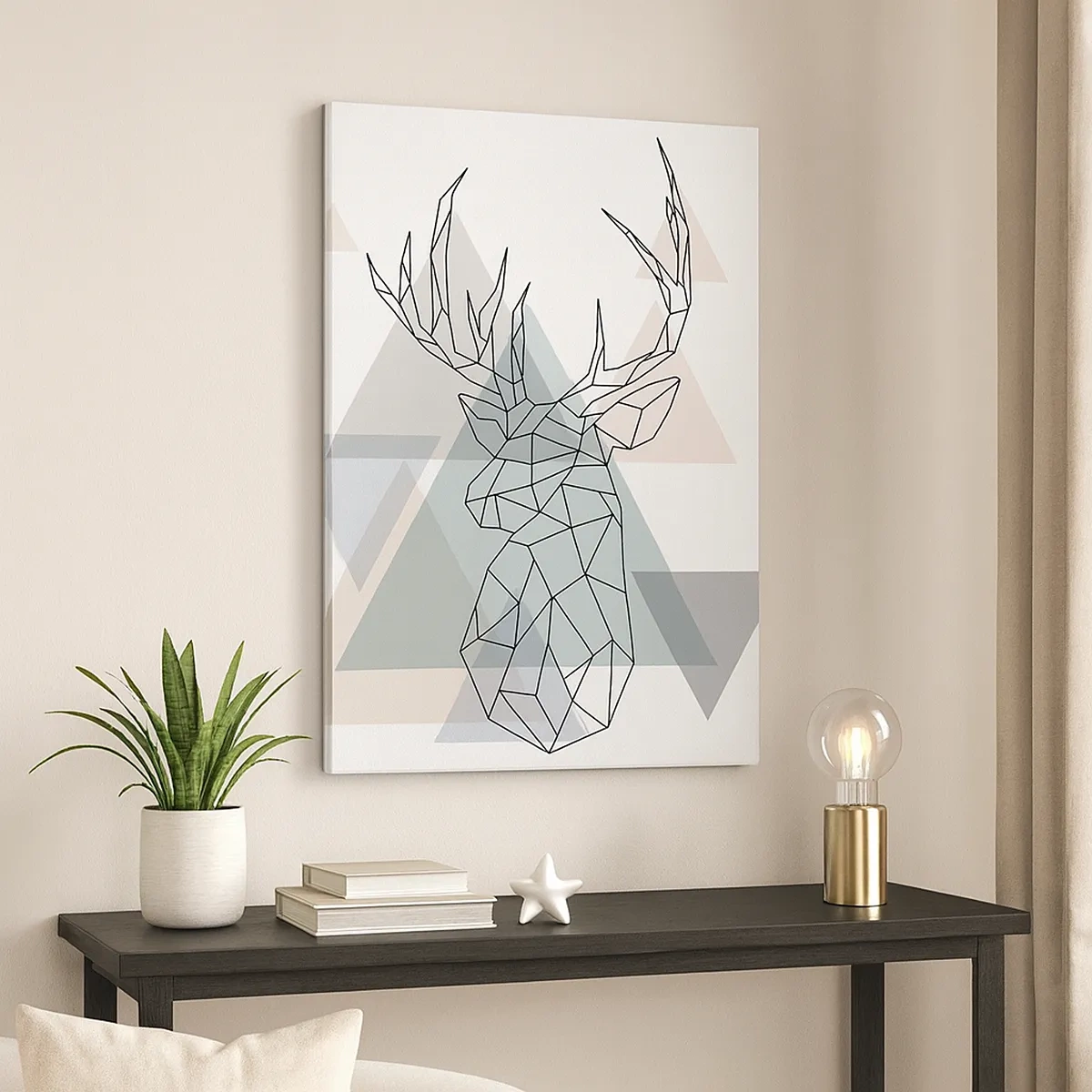 Canvas picture - In a Geometrical Forest - 50x70 cm