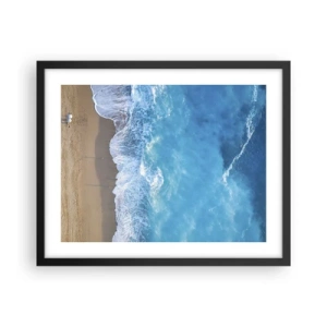 Poster in black frame - Power of the Blue - 50x40 cm