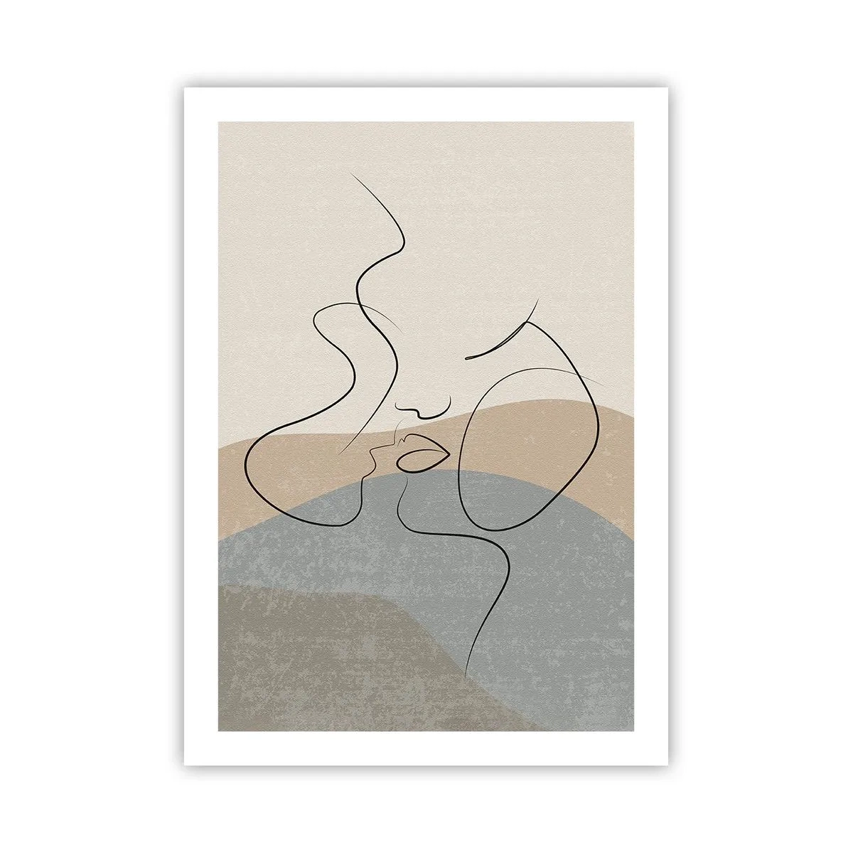 Poster - Like with a Paintbrush Stroke - 50x70 cm