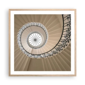 Poster in light oak frame - Inside the Shell - 60x60 cm