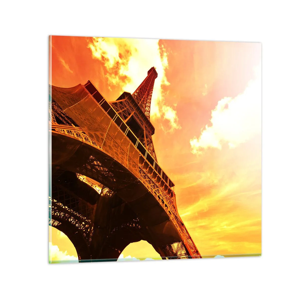 Glass picture - Monumental because Gilded by the Sun - 30x30 cm