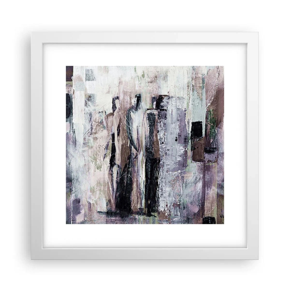 Poster in white frmae - Mysterious Trio - 30x30 cm