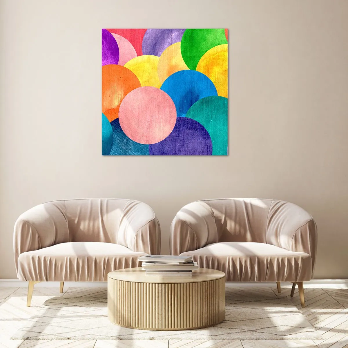 Glass picture - Primordial Fullness of Life - 50x50 cm