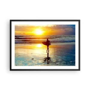 Poster in black frame - Return of a Warrior - 70x50 cm