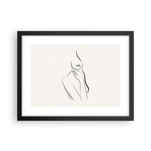 Poster in black frame - Wave of Melancholy - 40x30 cm