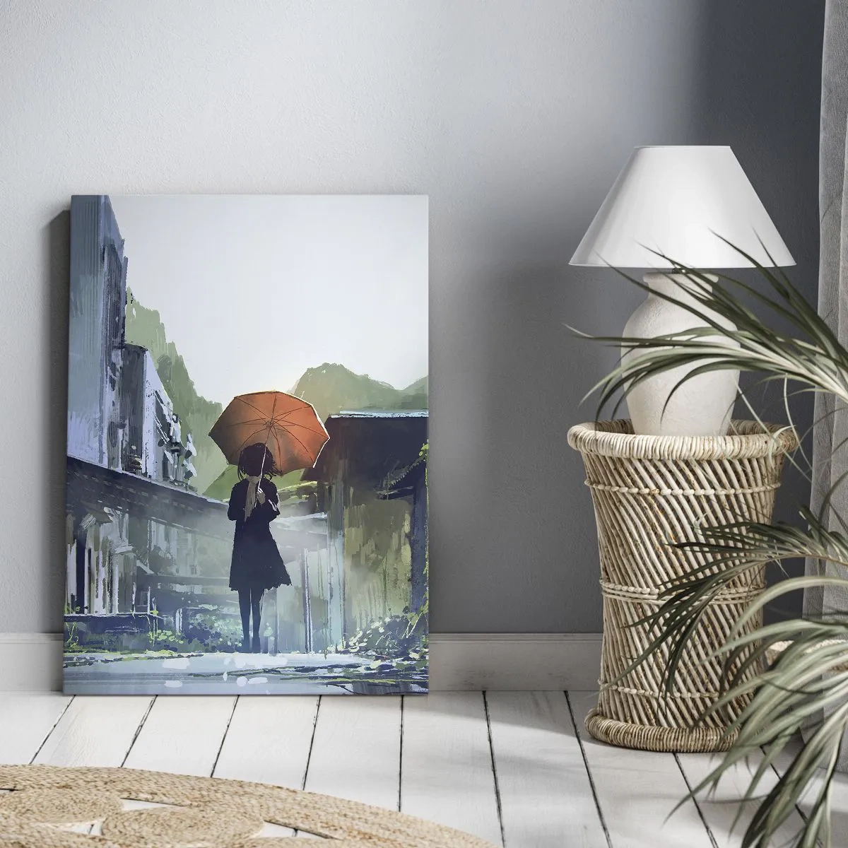 Canvas picture - Refreshing Rain - 45x80 cm