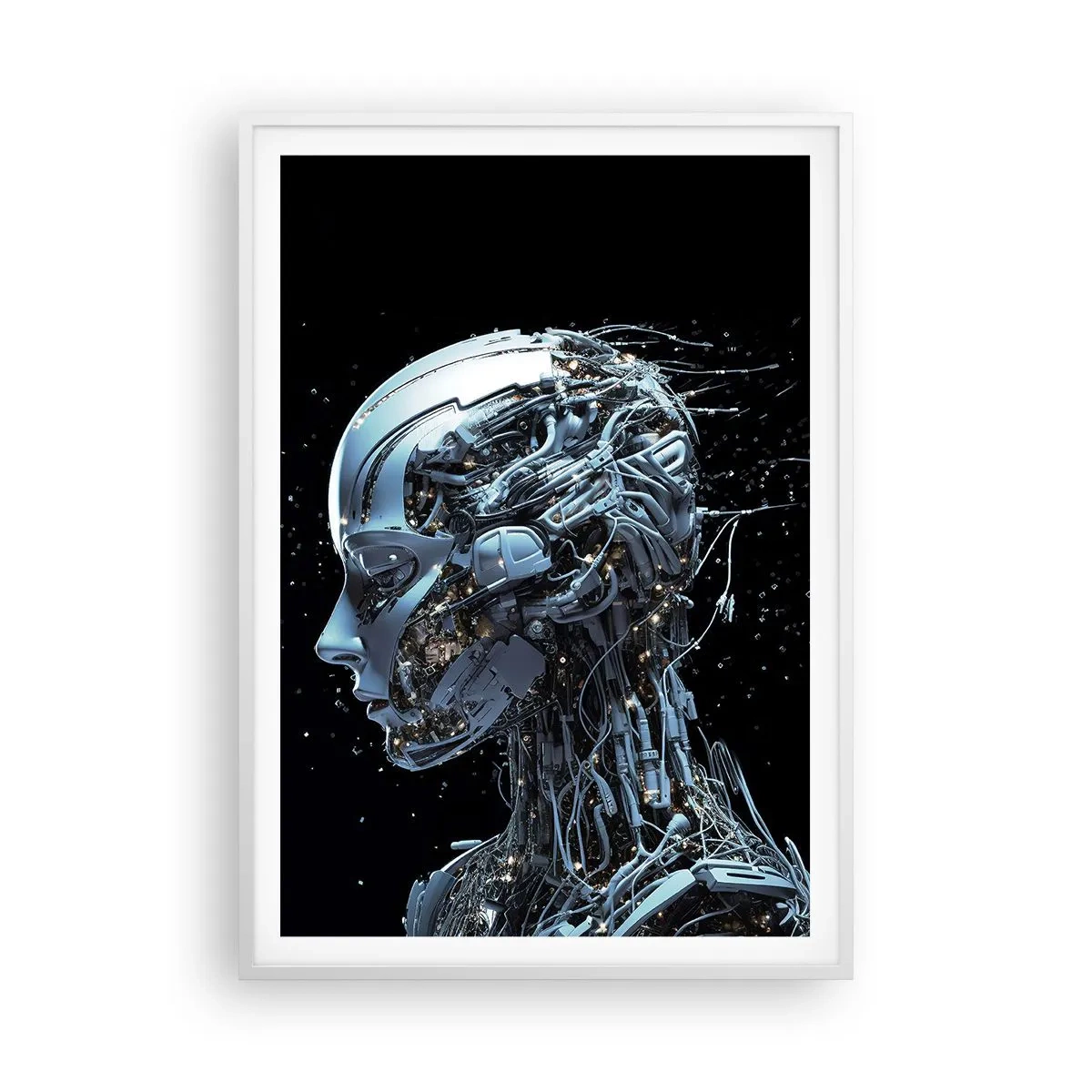 Poster in white frmae - Technology Is a Woman - 70x100 cm