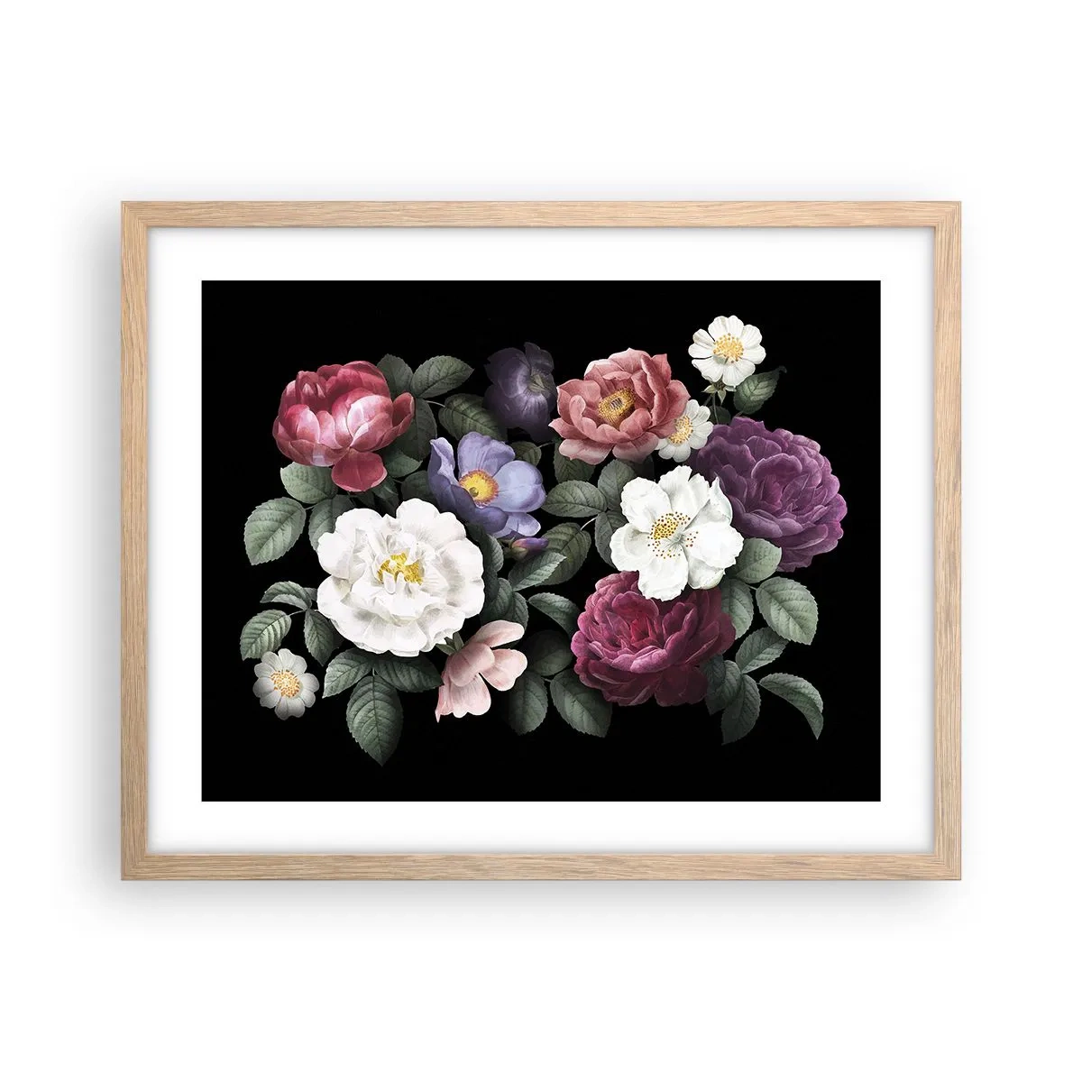Poster in light oak frame - From an English Garden - 50x40 cm