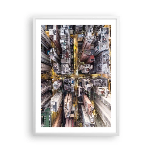 Poster in white frmae - Greetings from Hong Kong - 50x70 cm