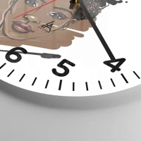 Clock face with numbers