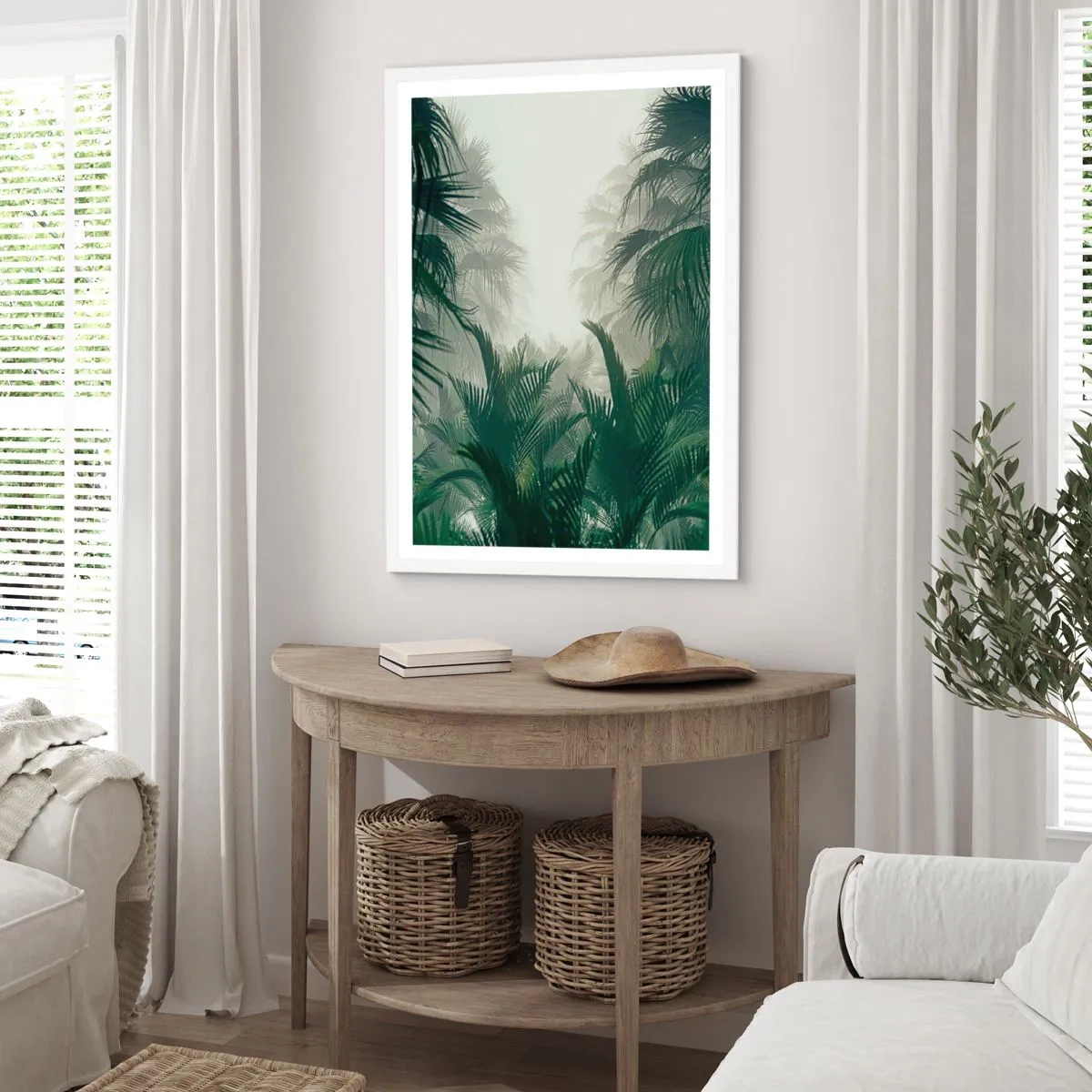 Poster in white frmae - Tropical Secret - 50x70 cm