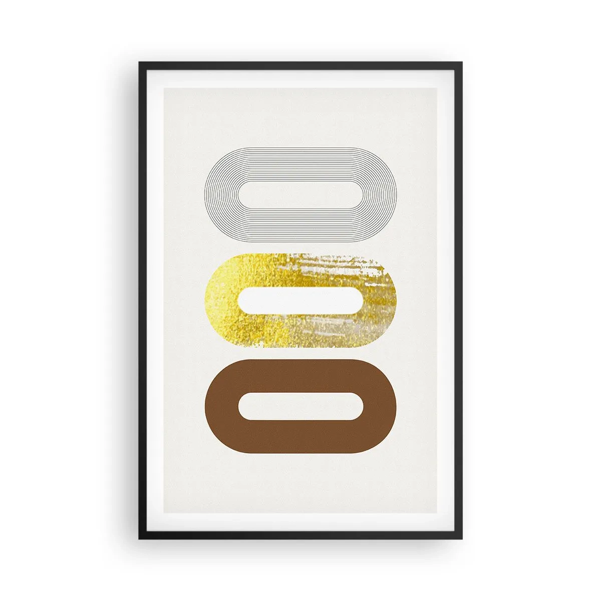 Poster in black frame - Ooo! - 61x91 cm