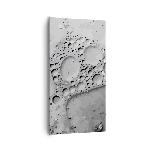 Canvas picture - Foamy Footprint - 65x120 cm