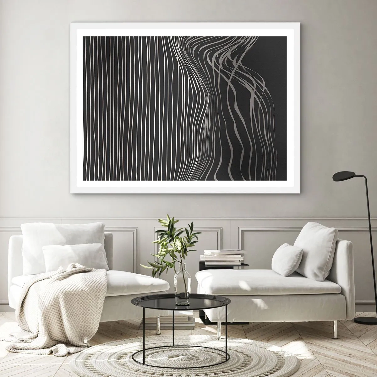 Poster in white frmae - Rhythm and Accent - 50x40 cm