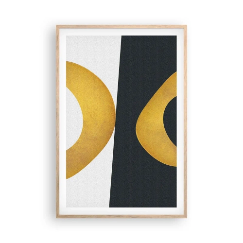 Poster in light oak frame - First Of All: Gold - 61x91 cm