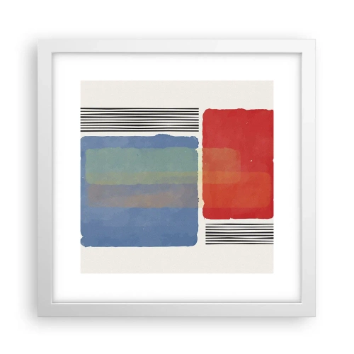 Poster in white frmae - Spirit and Letter of Geometry - 30x30 cm